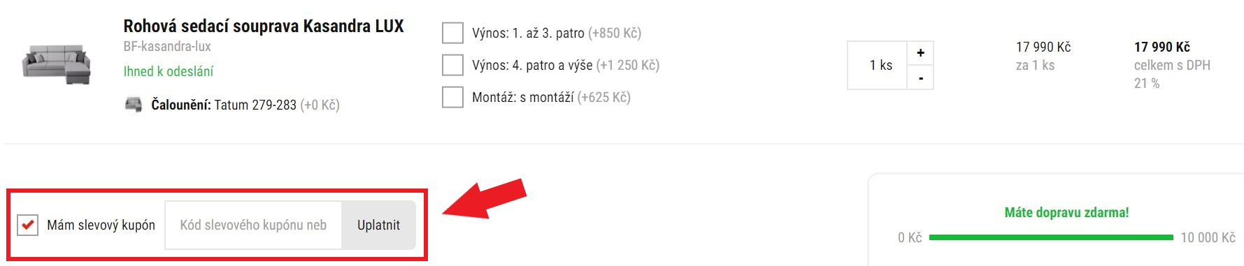 nábytek forliving slevový kód