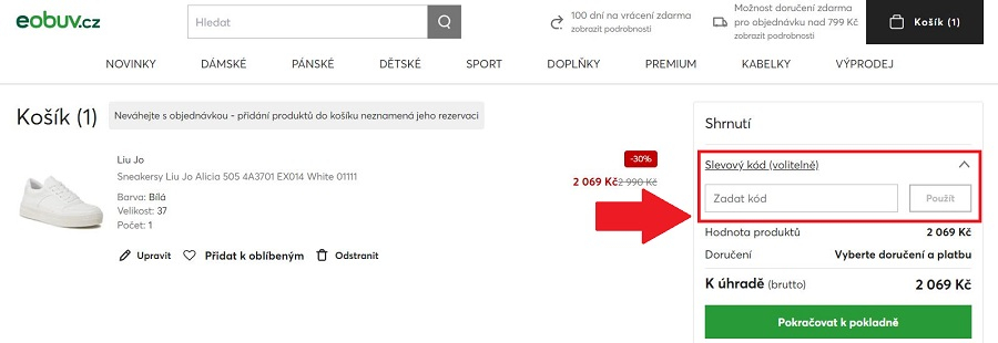 eobuv slevový kód