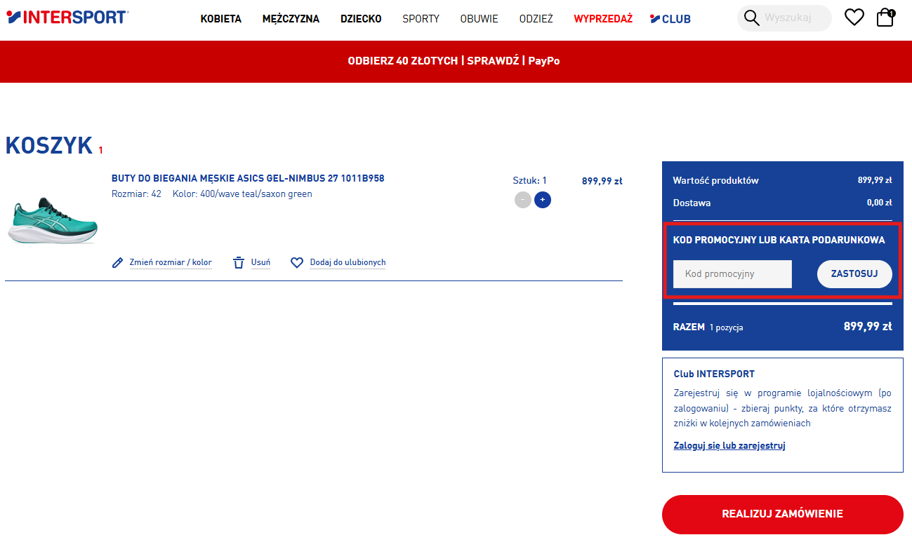 intersport kod rabatowy