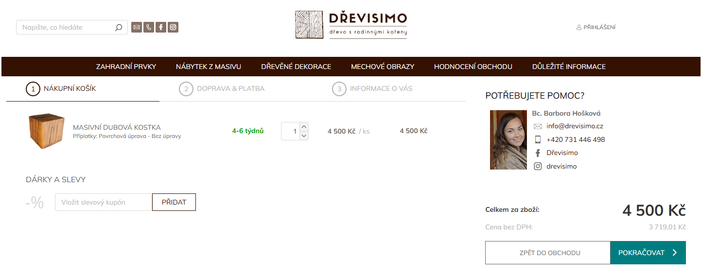 Dřevisimo slevové kódy