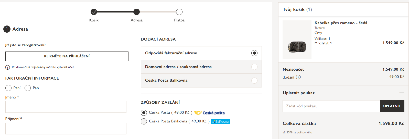 Tamaris slevový kód