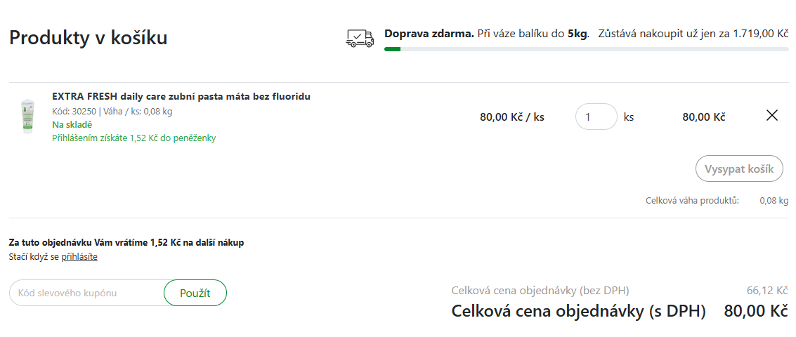 Naureus slevový kód