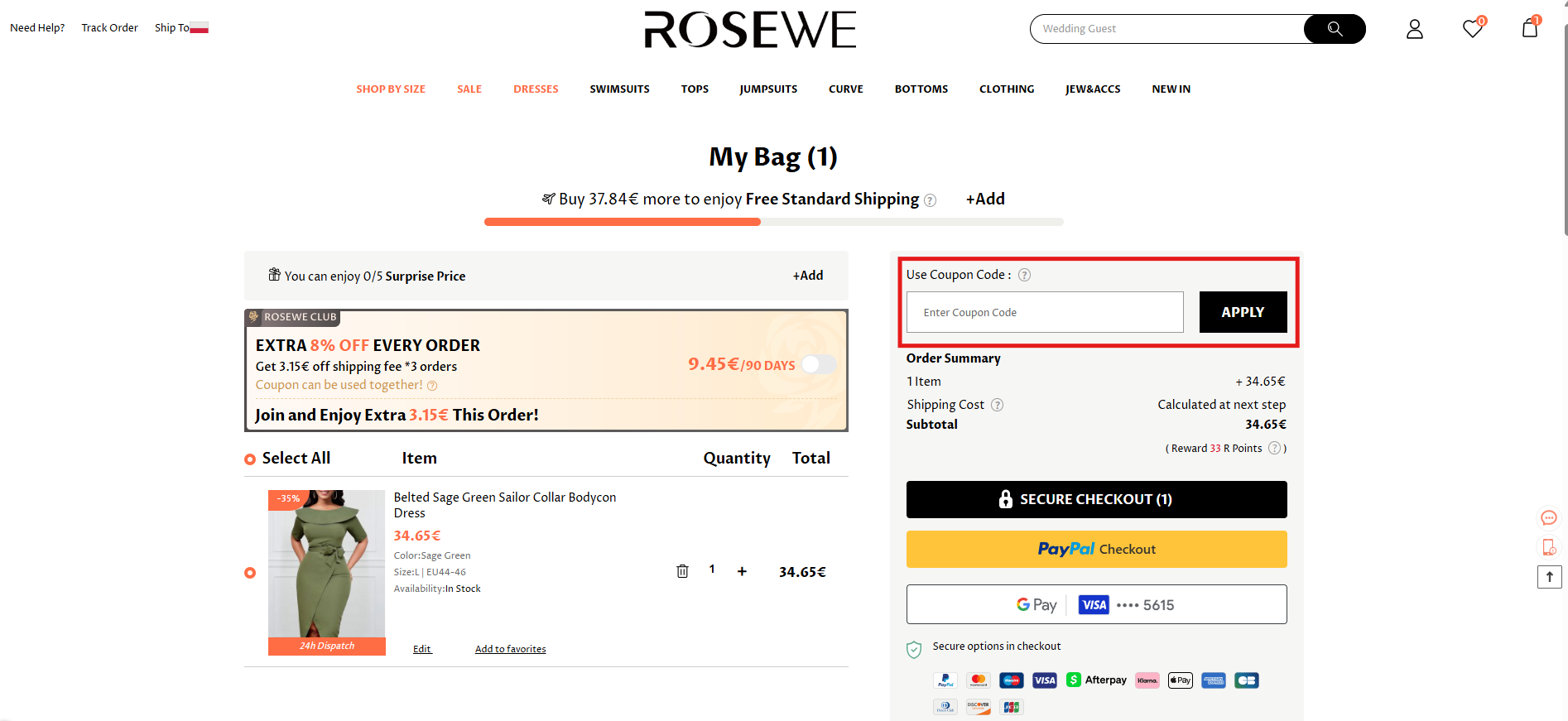 rosewe kod rabatowy