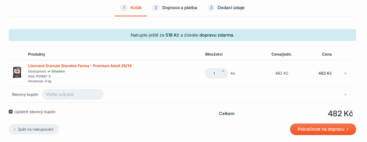 Granule Bardog slevový kód