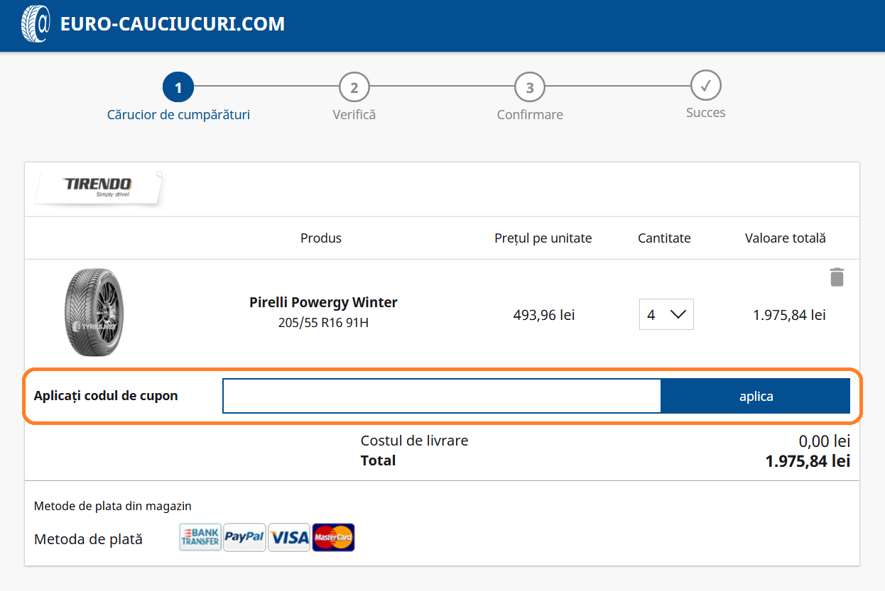 Cod reducere Euro-cauciucuri