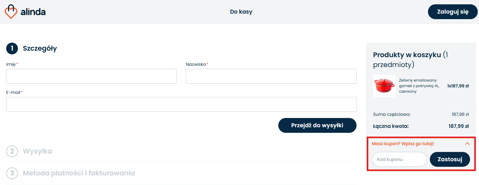 alindashop kod rabatowy