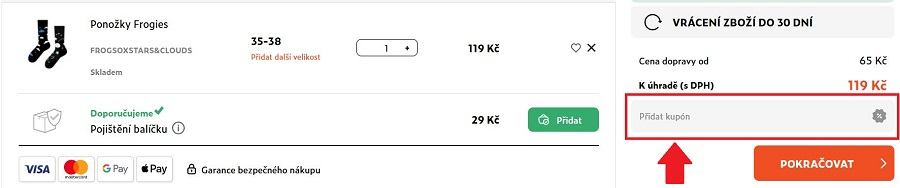Frogies košík