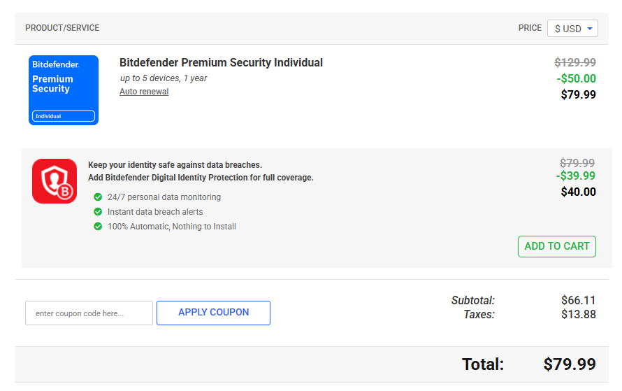 Bitdefender slevový kód