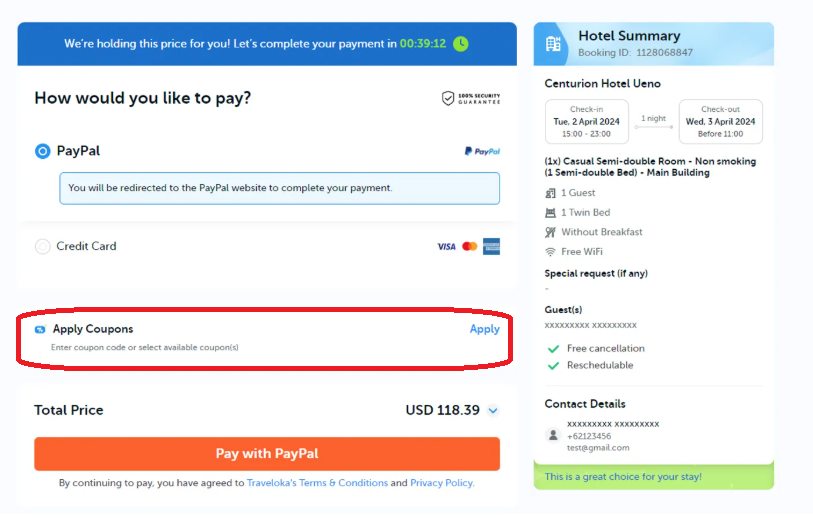 traveloka promo code