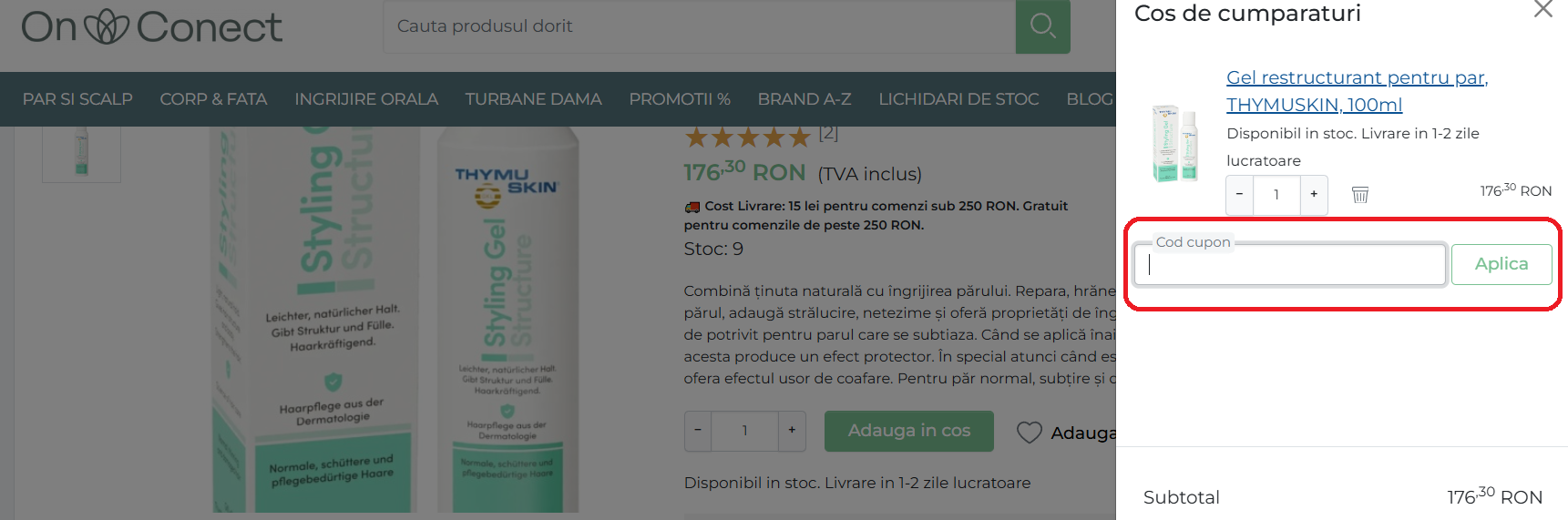 Cod reducere Onconect