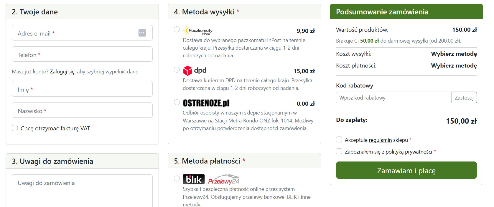 OstreNoze kod rabatowy