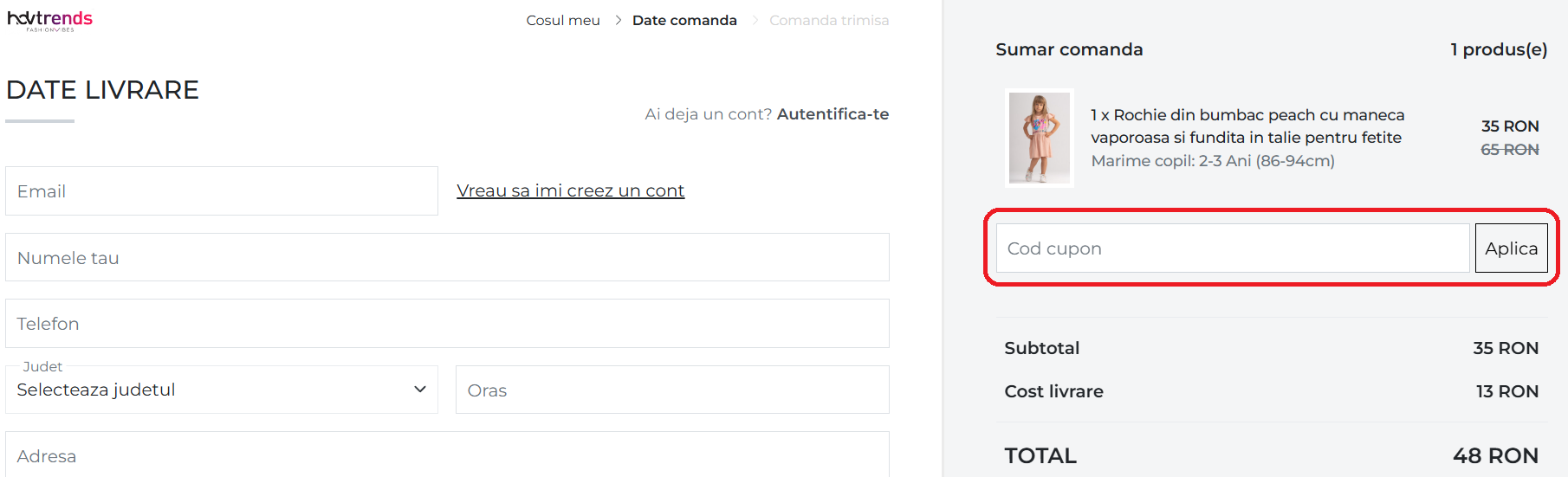 Cod reducere HDV Trends