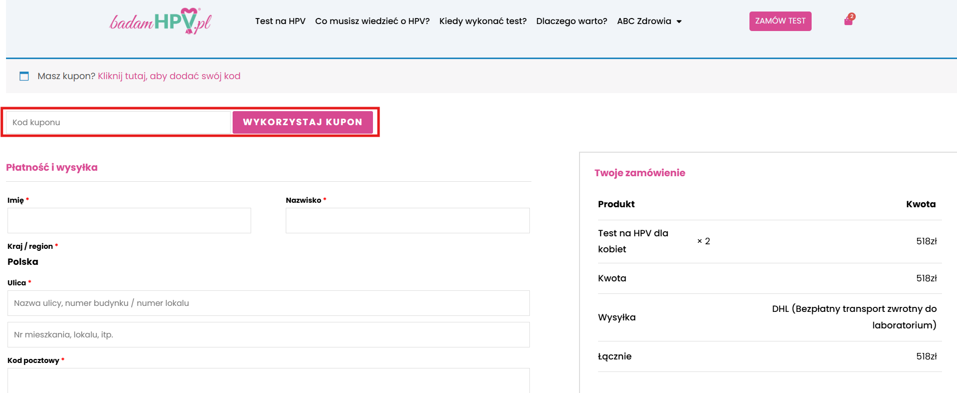 badamhpv kod rabatowy