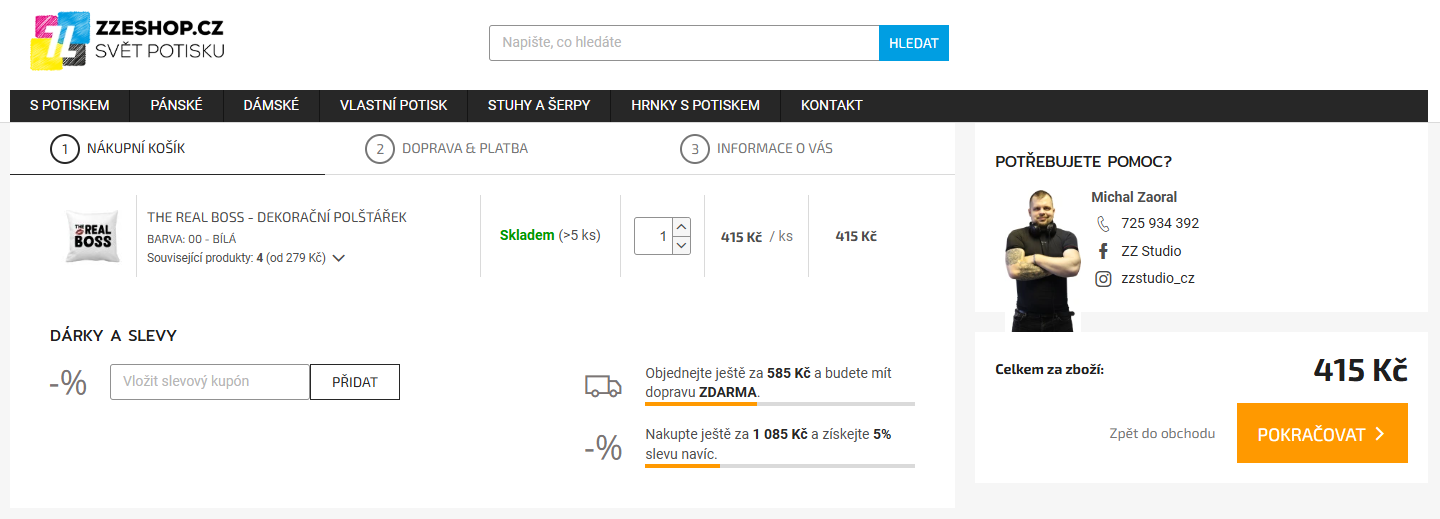 ZZeshop.cz slevový kód