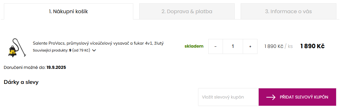 Salente slevový kód