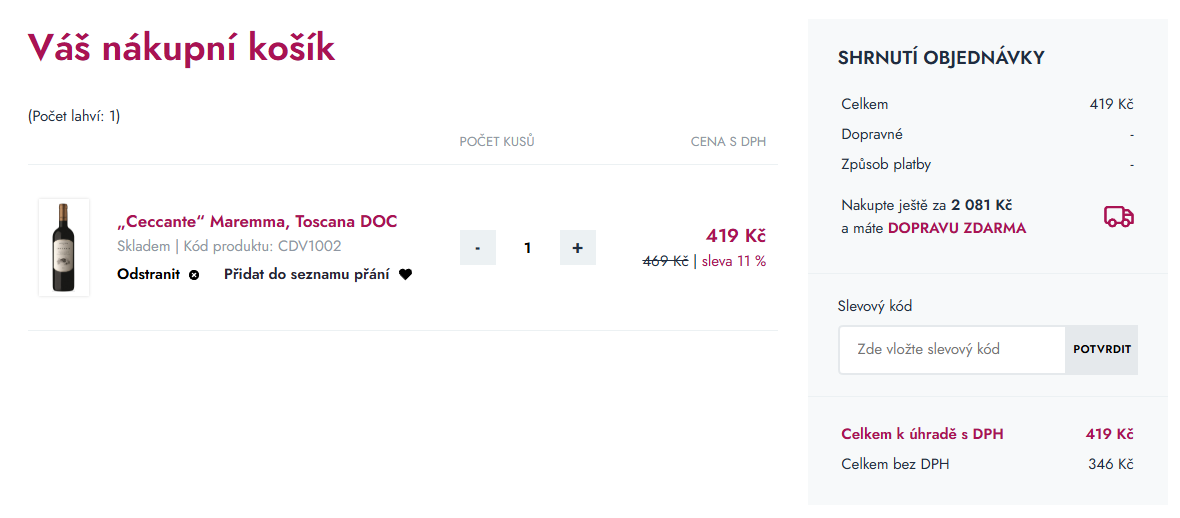 SimplyWines slevový kód