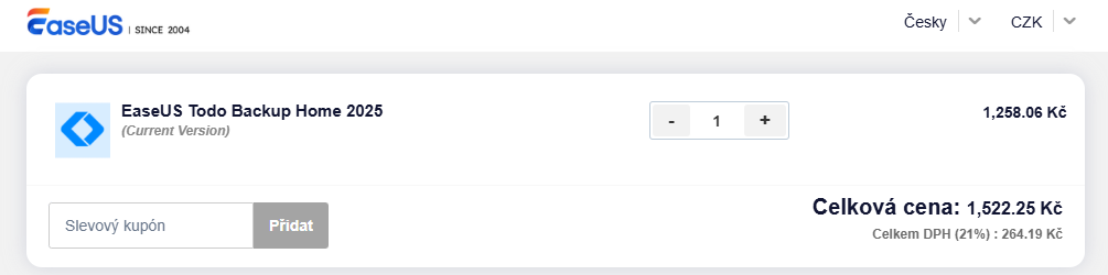 EaseUS slevový kód