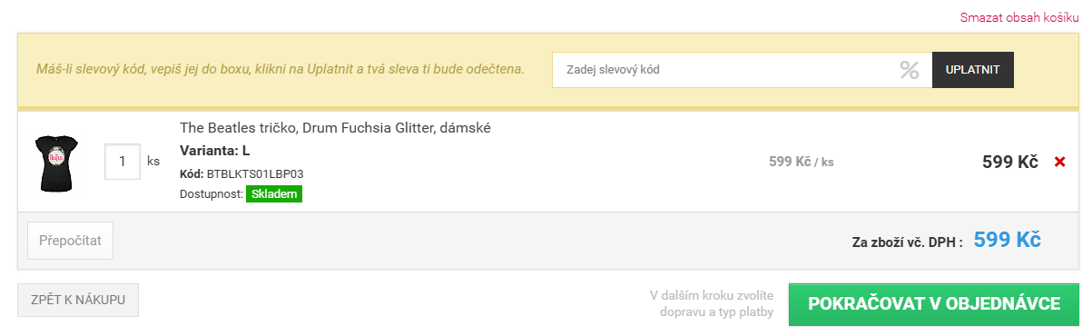 Musicwear slevový kód