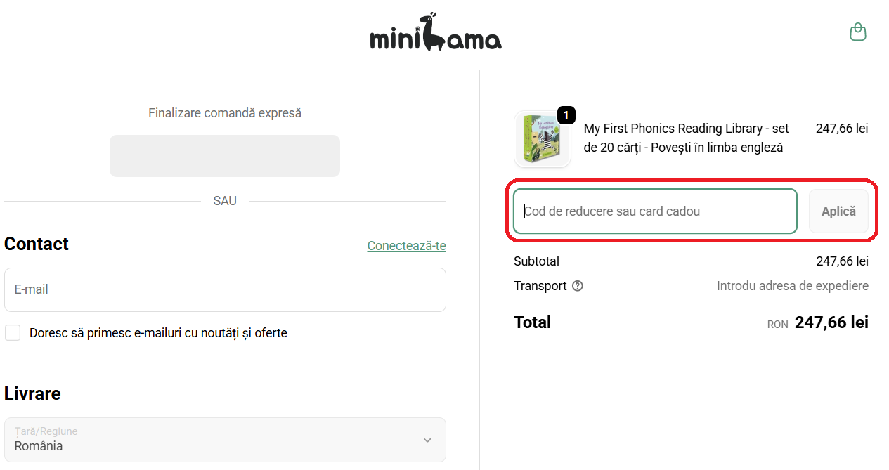 Cod reducere miniLama
