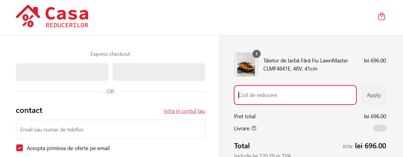 Cod reducere Casa Reducerilor