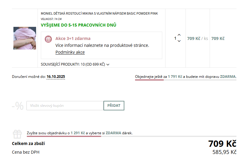 Moniel slevový kód