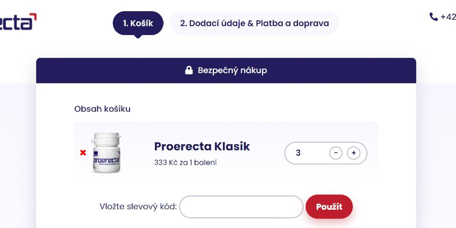 košík Proerecta.cz