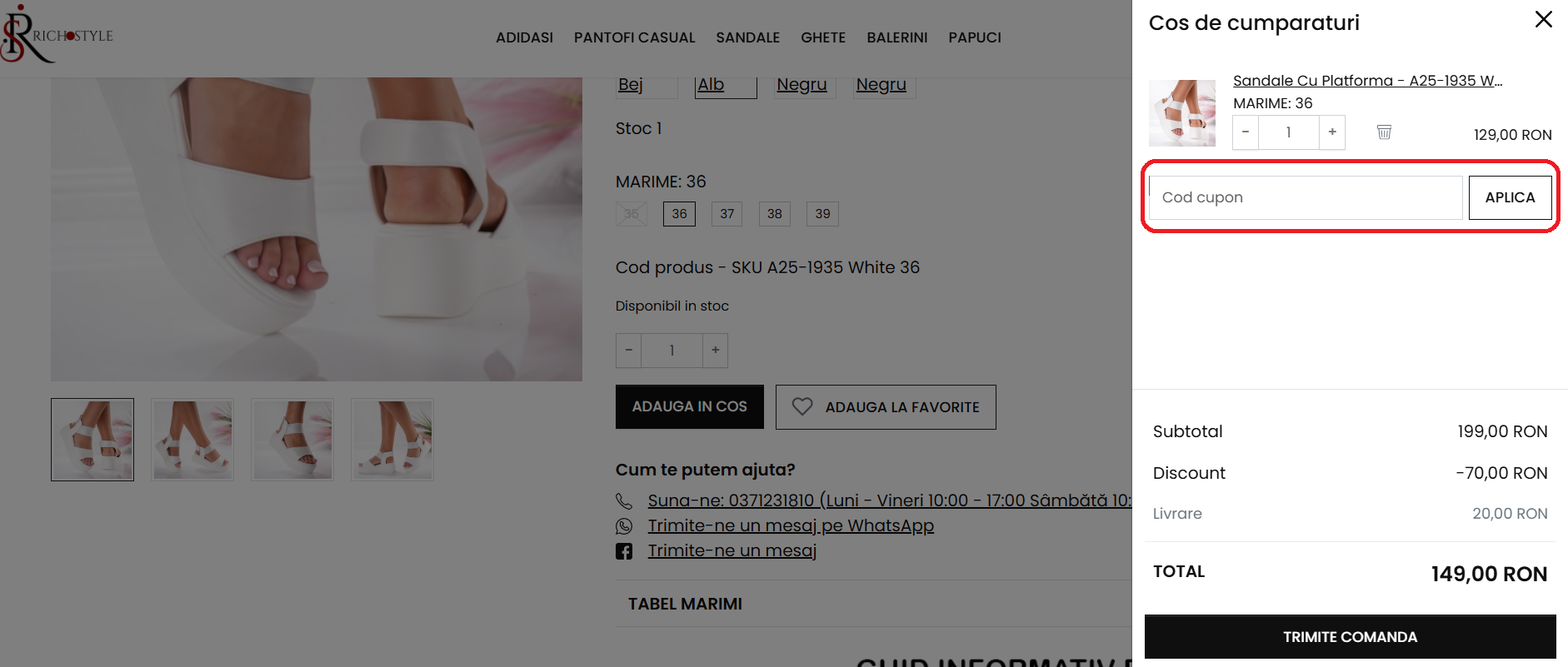 Cod reducere RichStyle