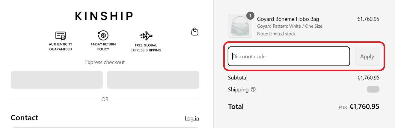 Cod reducere Kinship