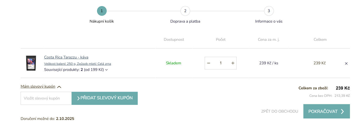 Kafčo-Čajda slevový kód