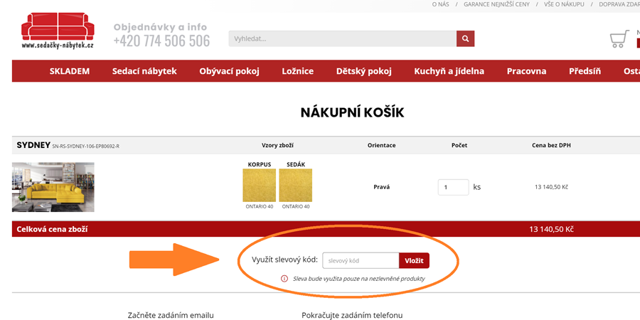 Sedačky-nábytek.cz slevový kód