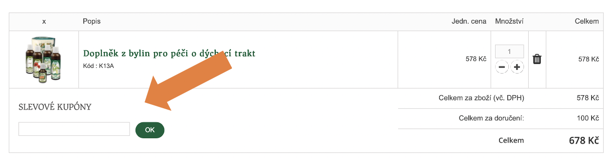 nákupní košík nadeje-byliny.eu
