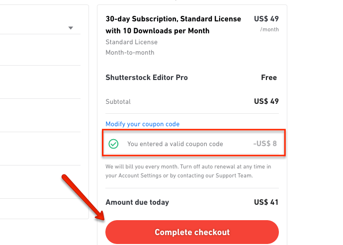 Как да използвате Shutterstock промокод