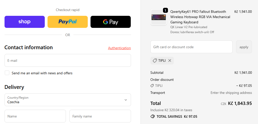 QwertyKey slevový kód