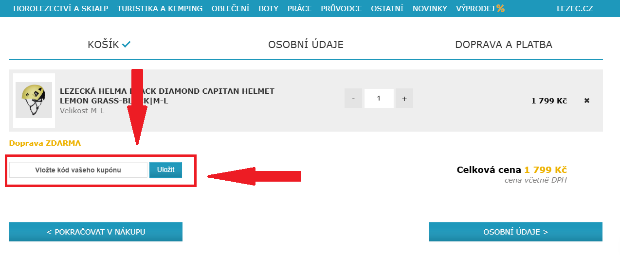 Lezec-shop.cz slevový kód