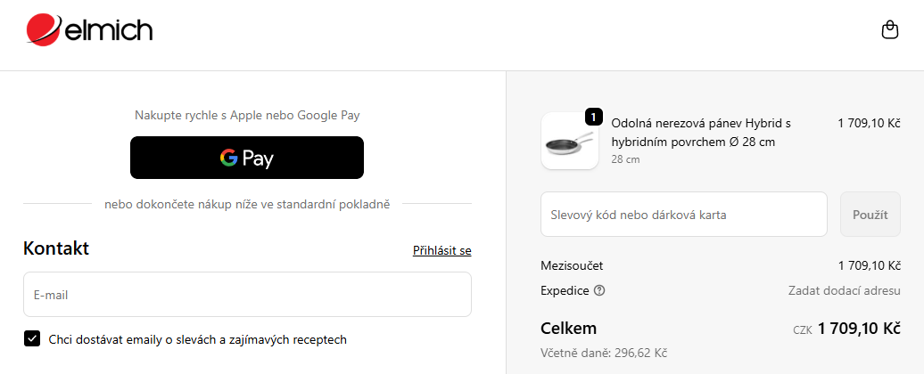 Elmich slevový kód