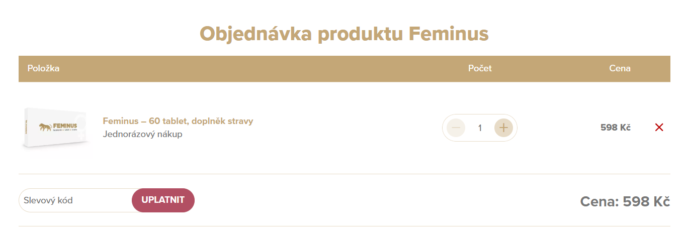 Feminus slevový kód