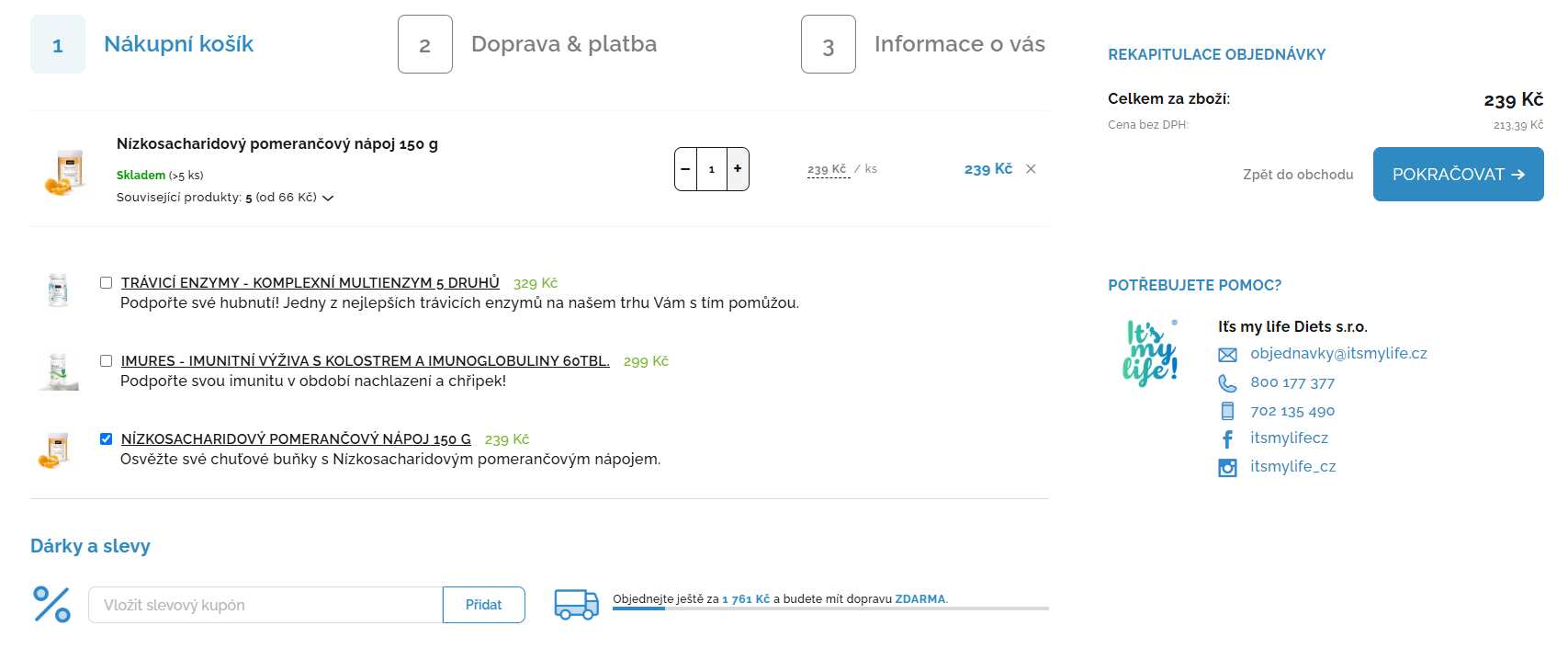 It’s my life slevový kód