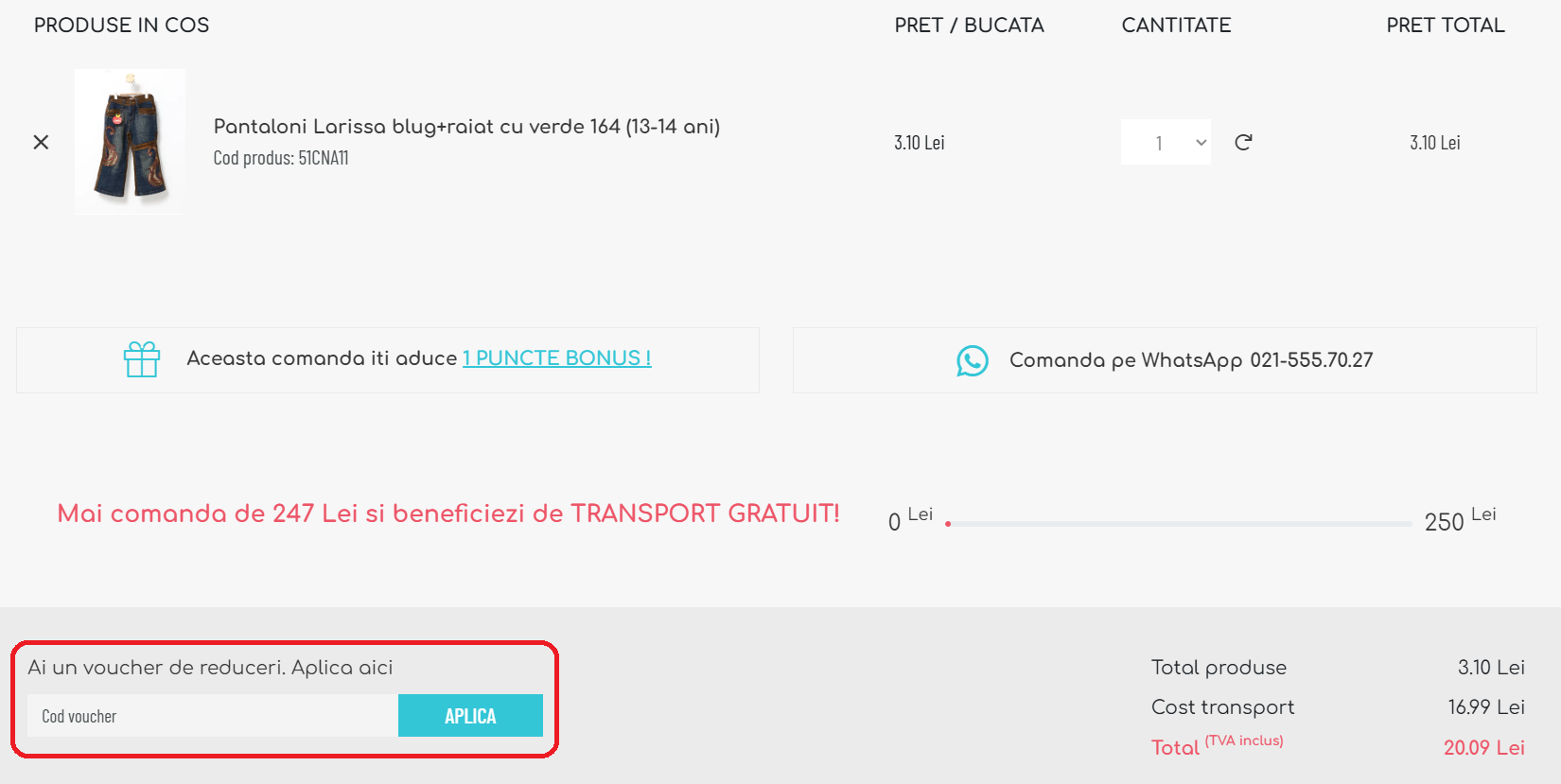 Cod reducere Minikids