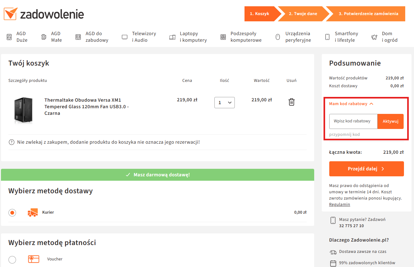 zadowolenie.pl kod rabatowy