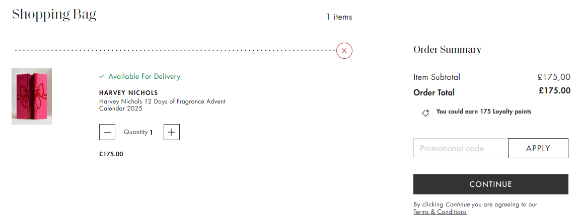 Harvey Nichols slevový kód