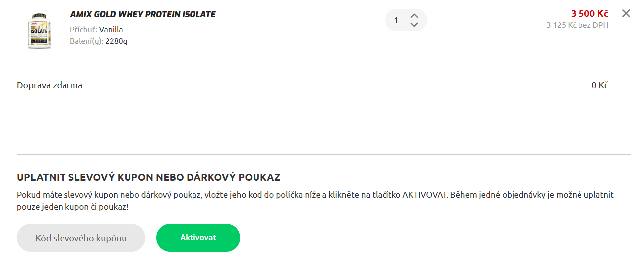 Amix nutrition košík