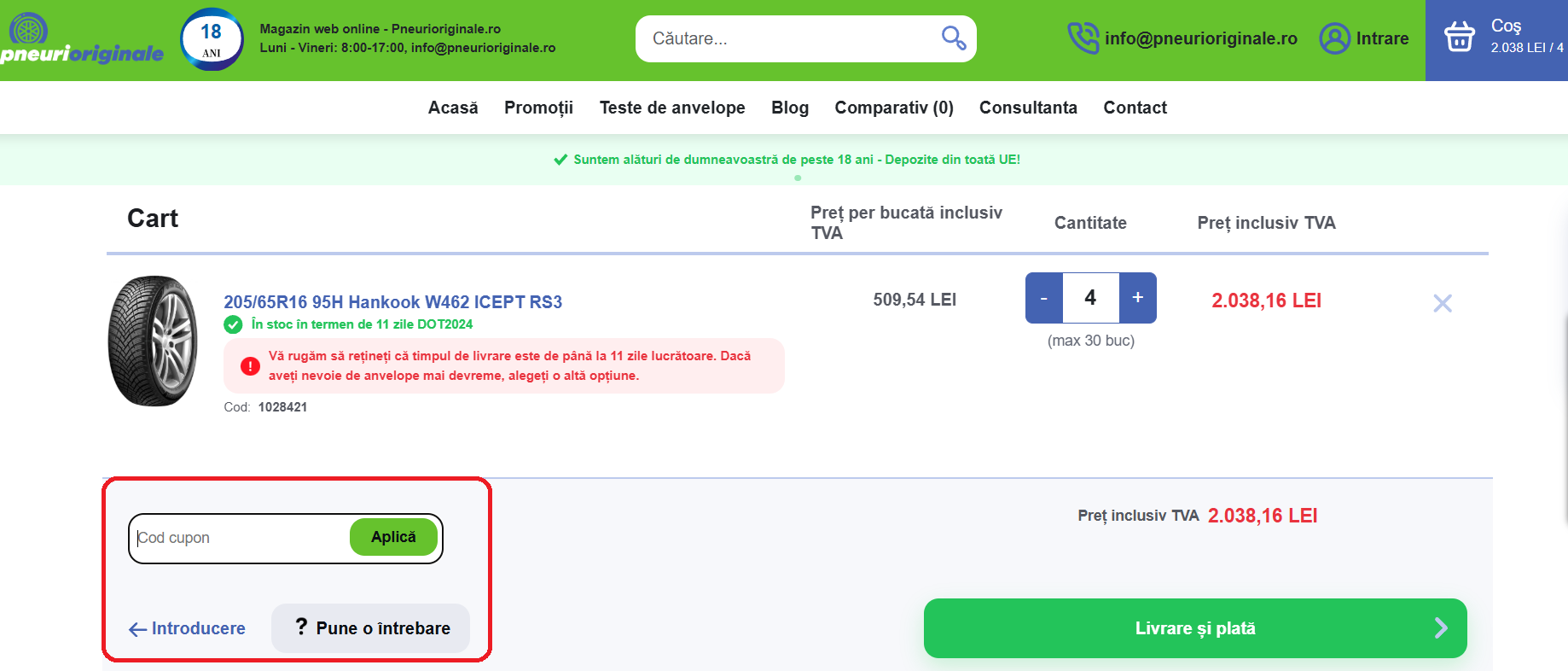 Cod reducere PneuriOriginale