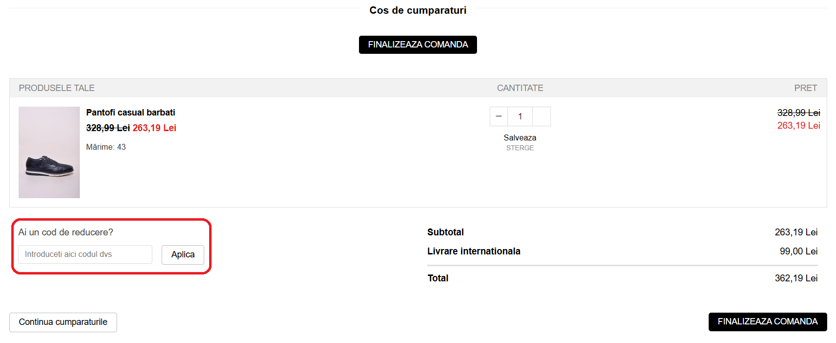 Cod reducere Shoemix