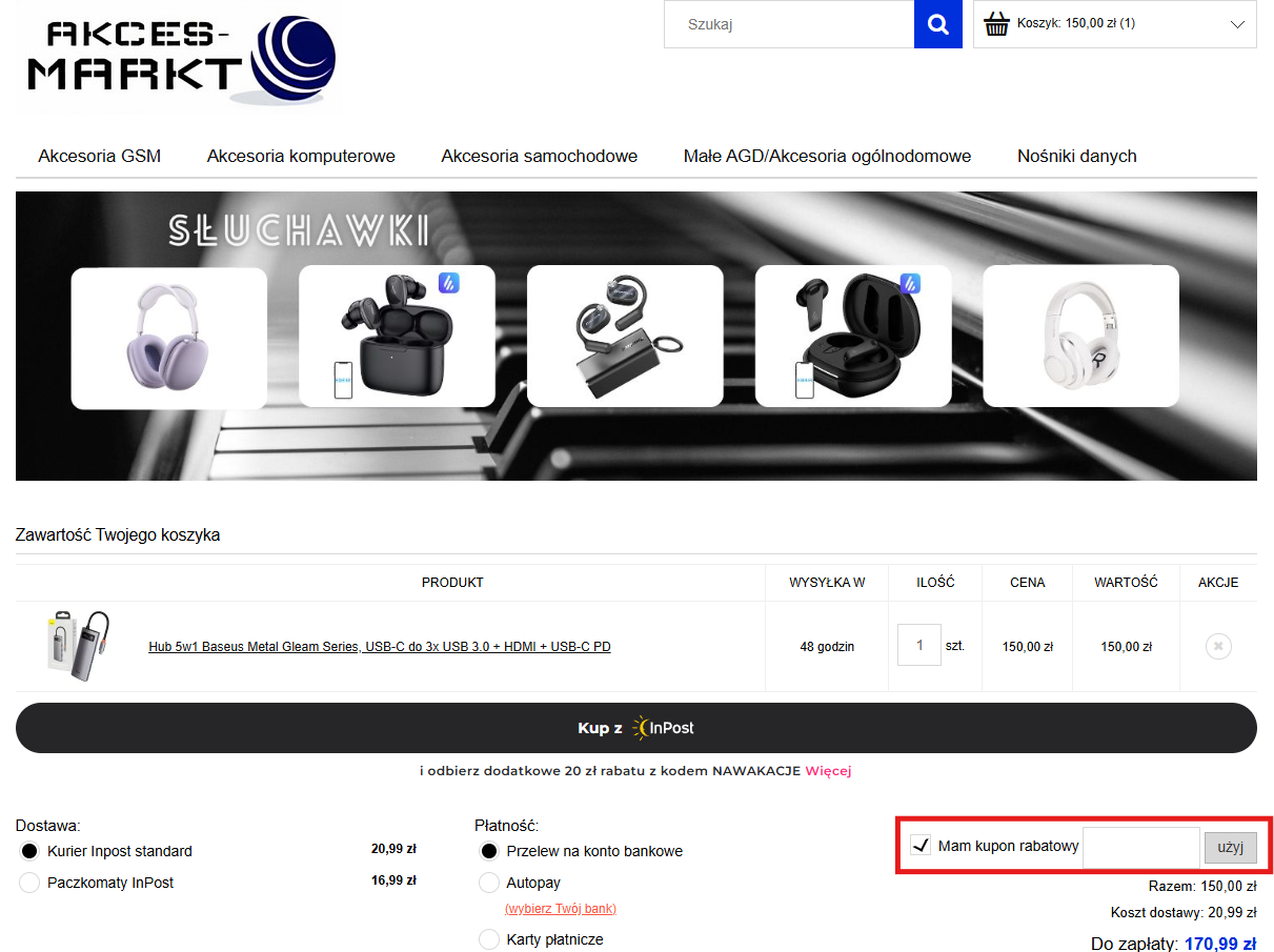 akces-markt kod rabatowy