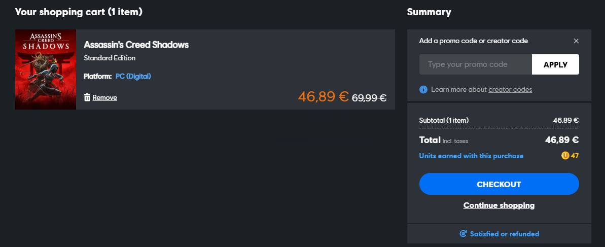 Ubisoft Store slevový kód