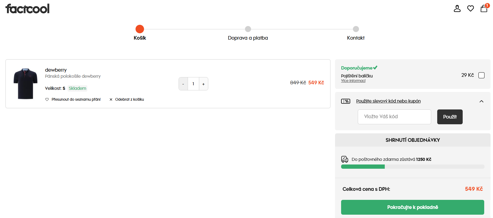 Factcool slevový kód