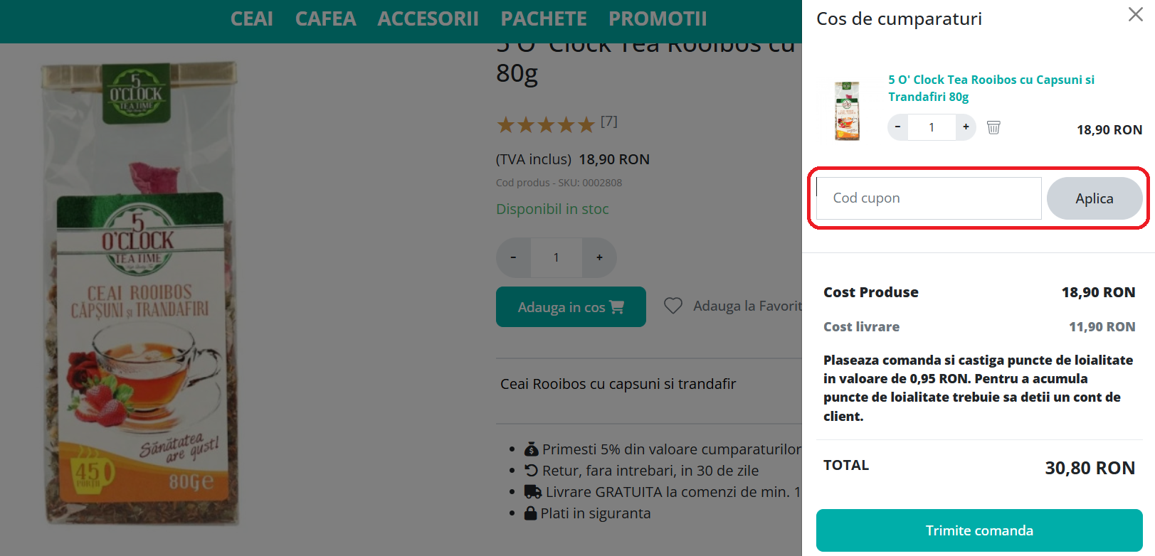 Cod reducere Arta Ceaiului