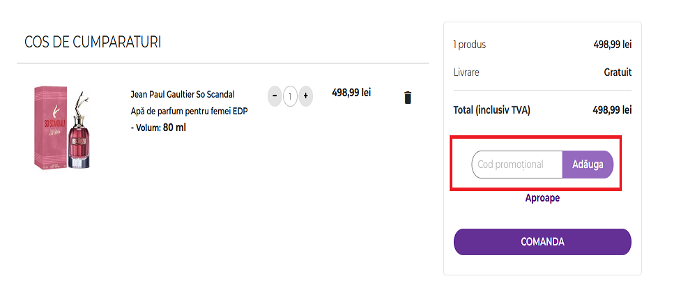 Cod reducere Fragranza