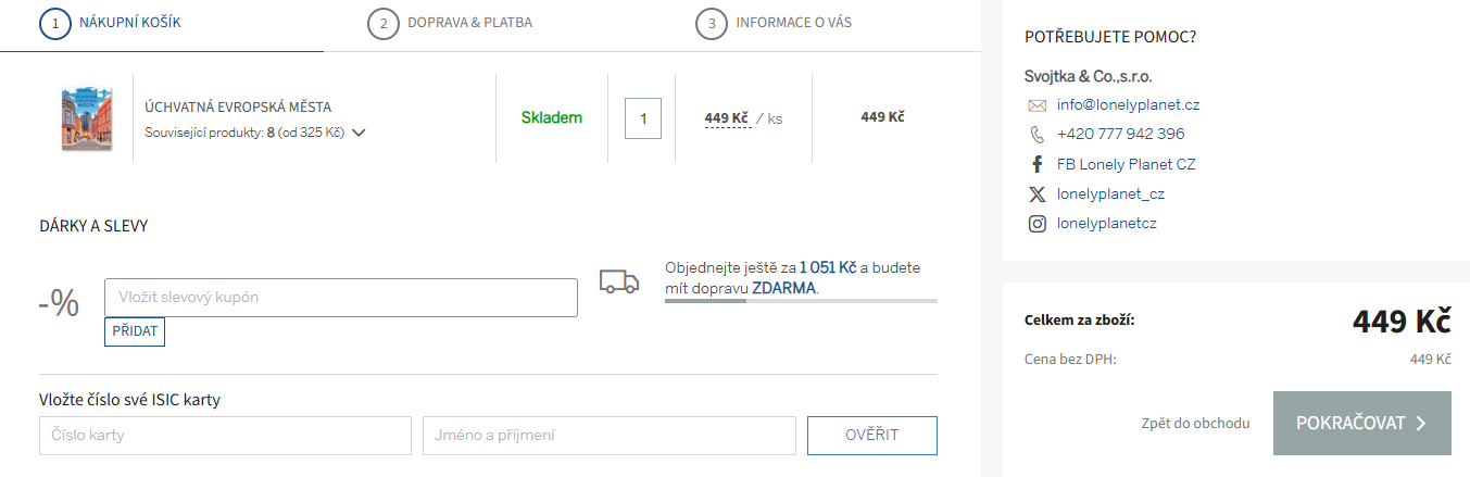 Lonely Planet slevový kód