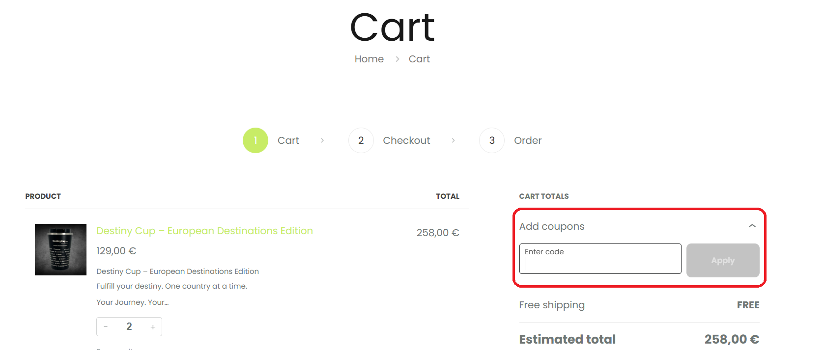 Cod reducere DestinyCup